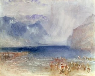Il primo battello a vapore sul Lago di Lucerna nel 1841